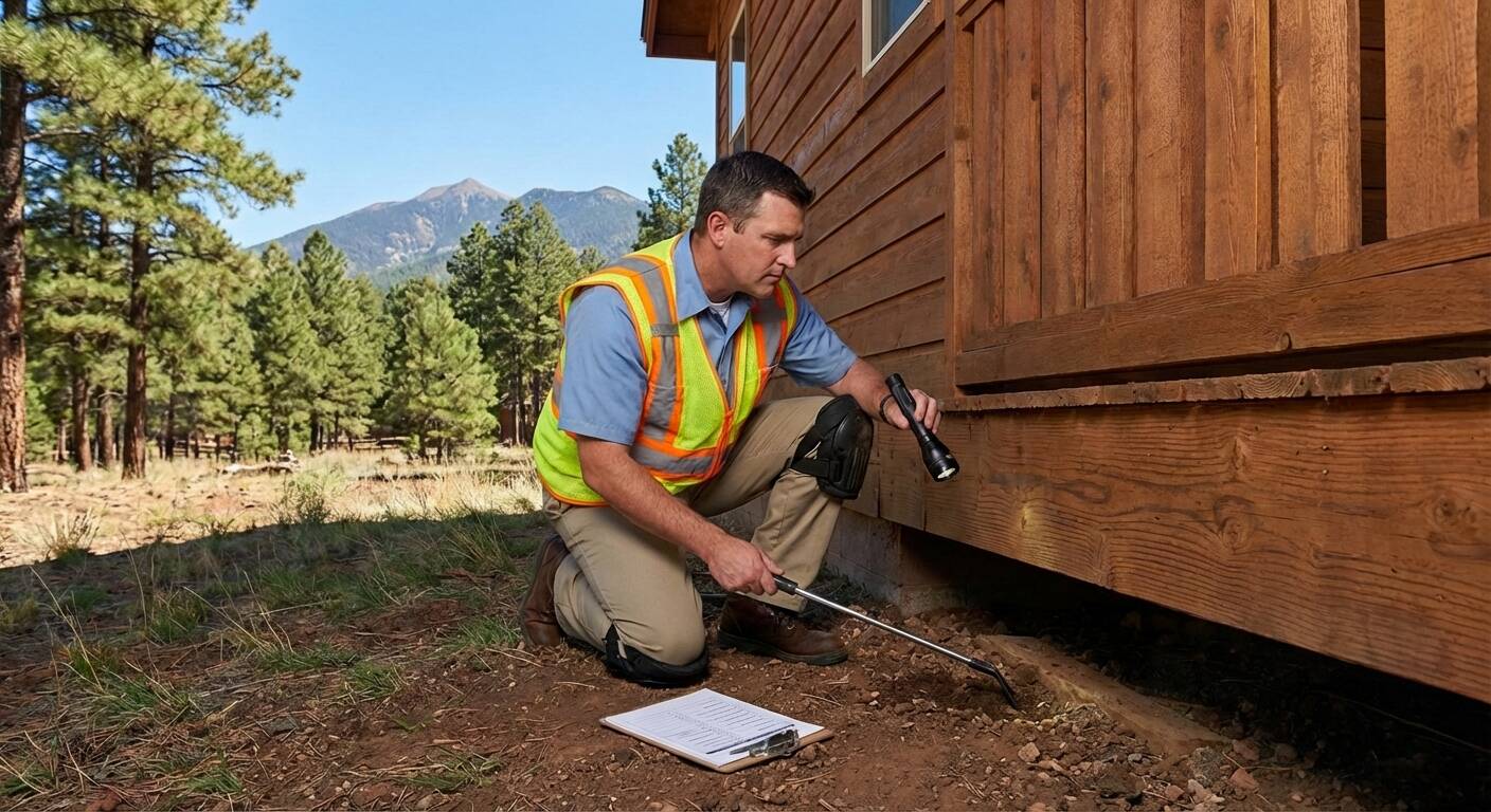 Termite inspection is not included in a standard Flagstaff home inspection.