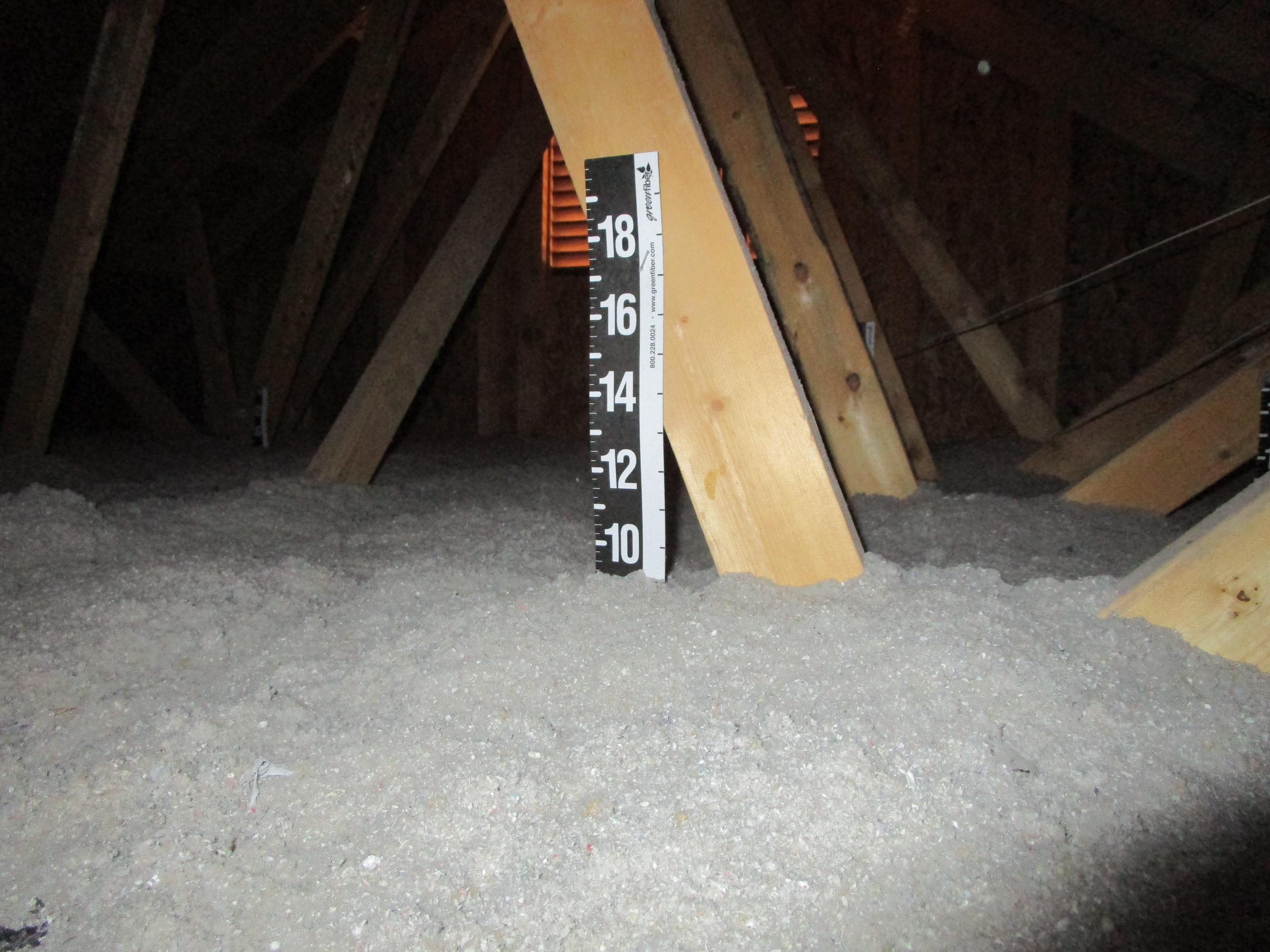 Improper or Deteriorated Insulation Found in Attic Space