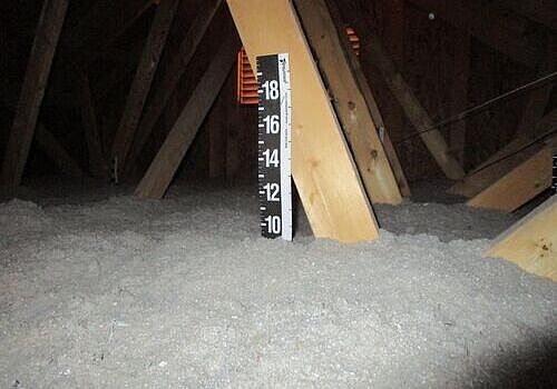 Improper or Deteriorated Insulation Found in Attic Space