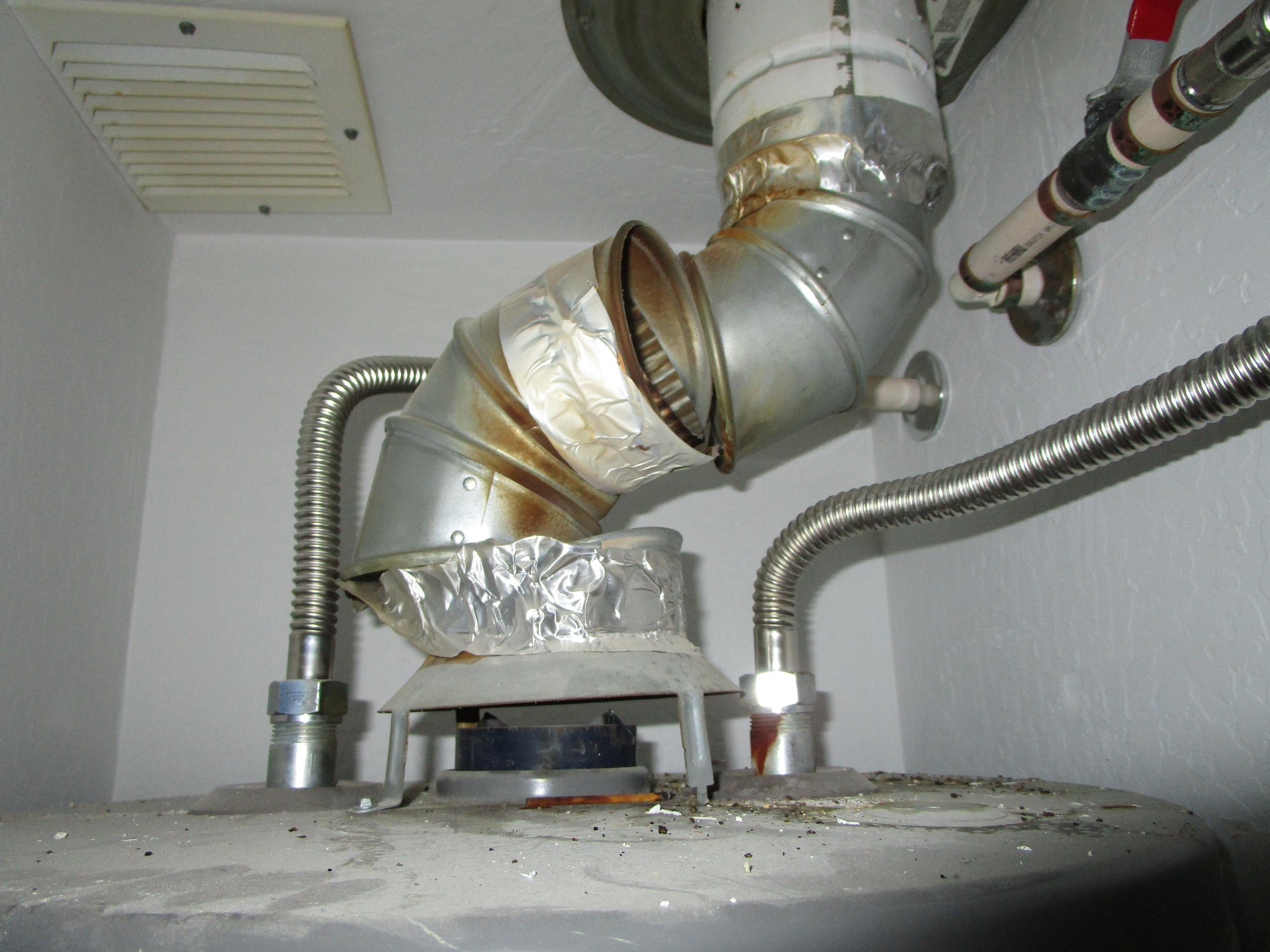 Unsafe Water Heater Exhaust Venting Identified as a Carbon Monoxide Risk