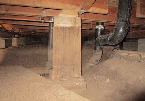 Improperly Added Supports on Foundation