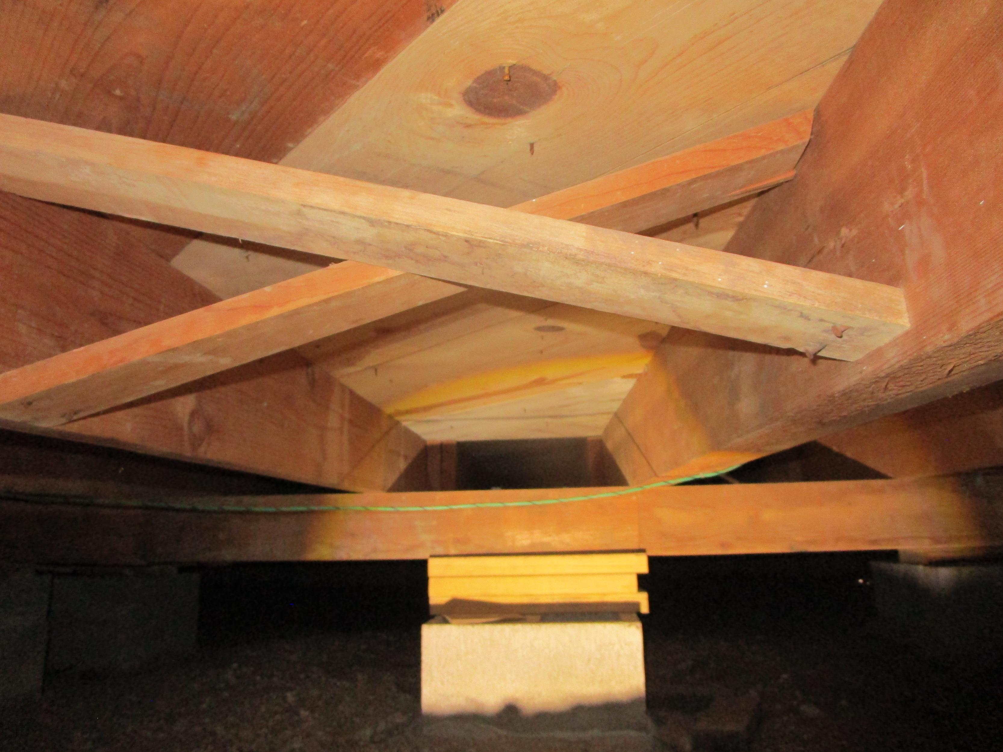 Improperly Added Supports in the Crawlspace